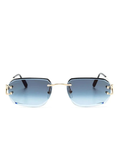 Cartier Eyewear lunettes de soleil 0468S à monture rectangulaire - kleostreetwear