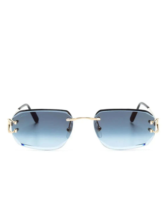 Cartier Eyewear lunettes de soleil 0468S à monture rectangulaire - kleostreetwear
