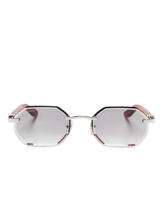 Cartier Eyewear lunettes de soleil à monture géométrique - kleostreetwear