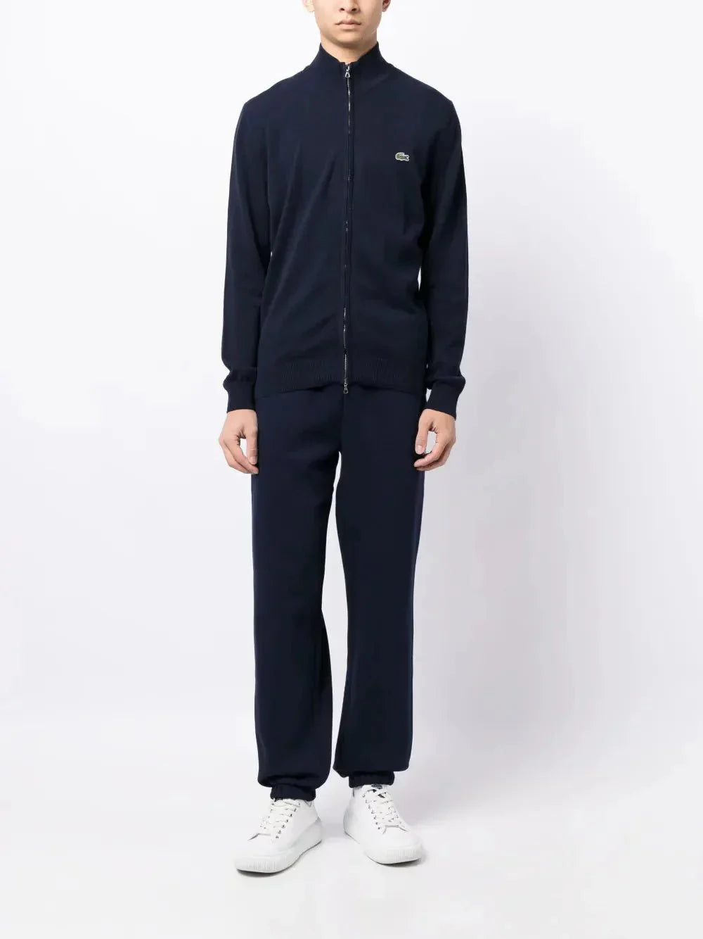 crocodile logo - patch fleece track pants - kleostreetwear