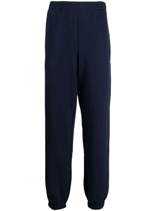crocodile logo - patch fleece track pants - kleostreetwear
