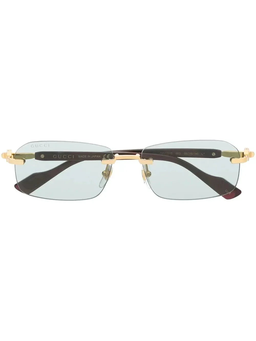 Gucci Eyewear lunettes de soleil GG1221S à monture rectangulaire - kleostreetwear