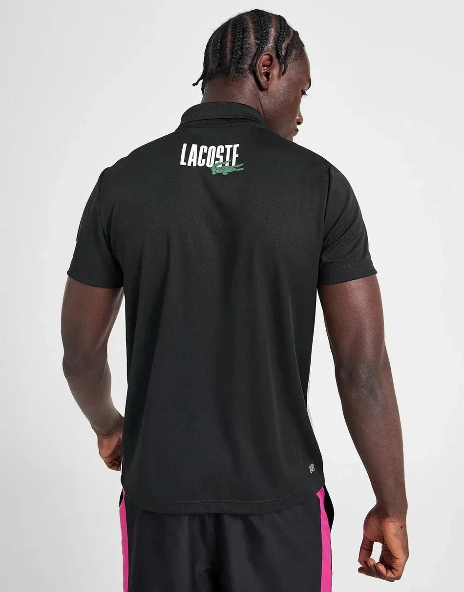 Lacoste Polo à blocs de couleurs avec logo au dos - kleostreetwear