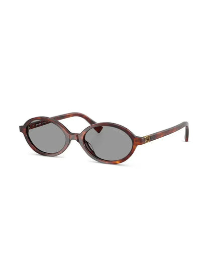 Miu Miu Eyewear lunettes de soleil à monture ovale - kleostreetwear