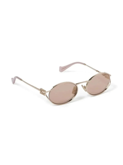 Miu Miu Eyewear lunettes de soleil CC à monture ovale - kleostreetwear