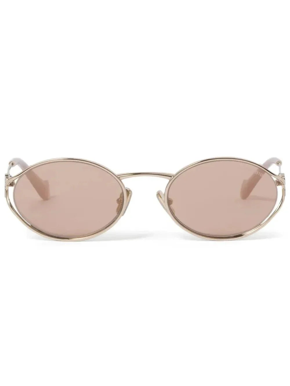 Miu Miu Eyewear lunettes de soleil CC à monture ovale - kleostreetwear