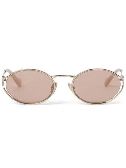 Miu Miu Eyewear lunettes de soleil CC à monture ovale - kleostreetwear