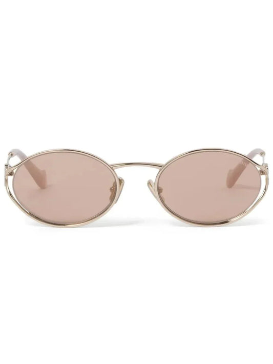 Miu Miu Eyewear lunettes de soleil CC à monture ovale - kleostreetwear