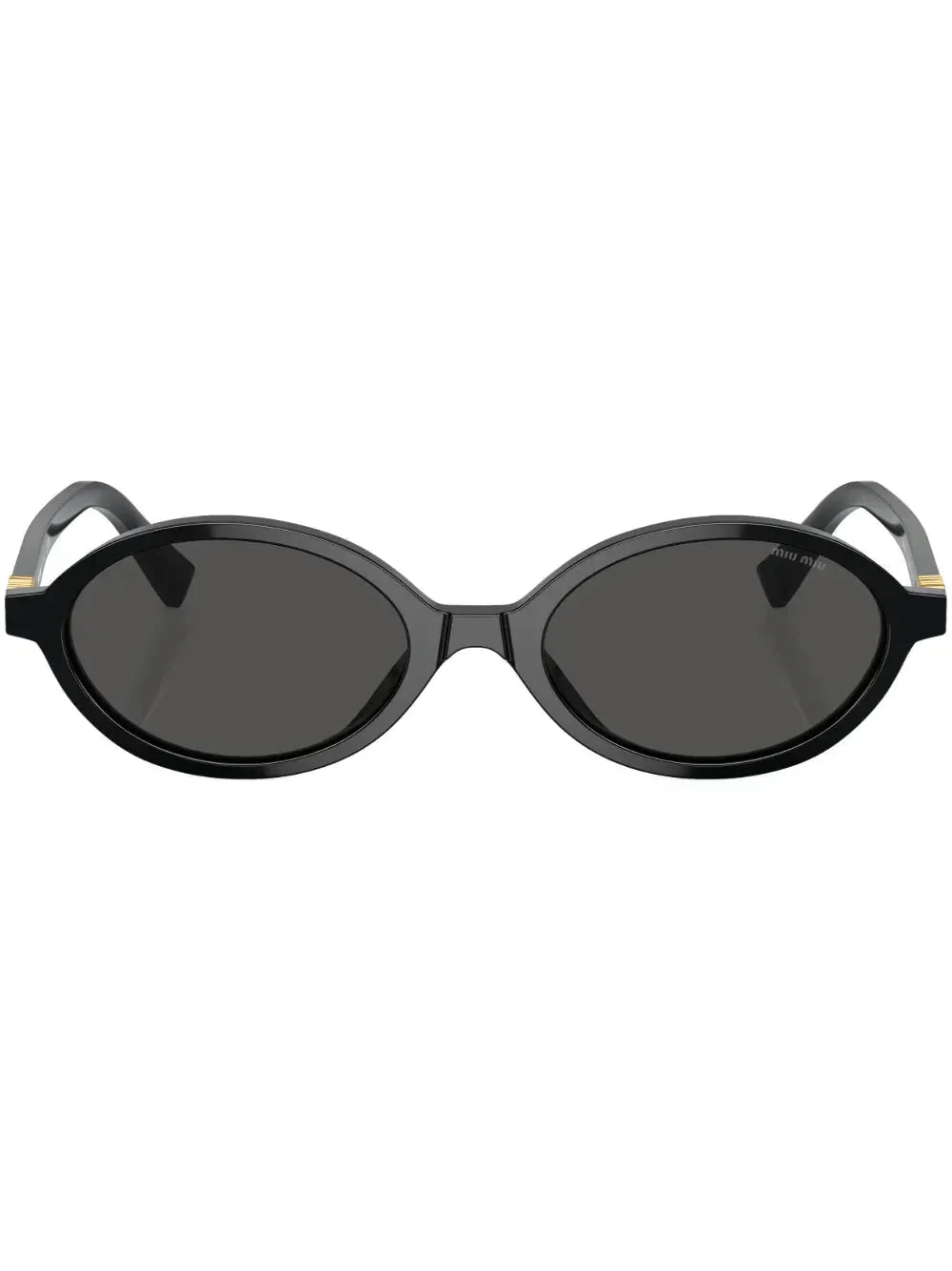 Miu Miu Eyewear lunettes de soleil ovales à logo - kleostreetwear
