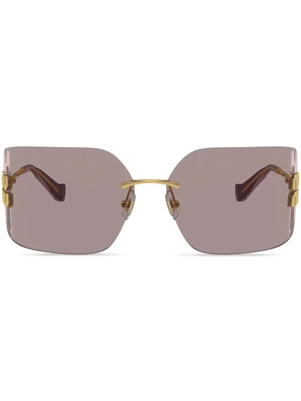 Miu Miu Eyewear lunettes de soleil Runway à design sans montures - kleostreetwear