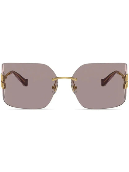 Miu Miu Eyewear lunettes de soleil Runway à design sans montures - kleostreetwear