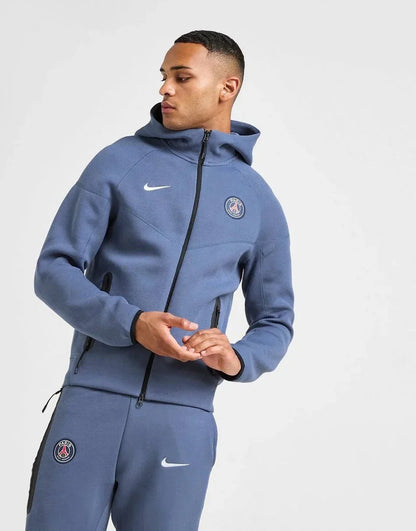 Nike Paris Saint Germain Tech Fleece Full Zip Hoodie - kleostreetwear