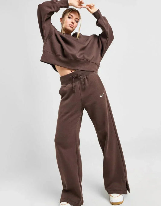 Nike Phoenix Fleece Wide Leg Joggers - kleostreetwear