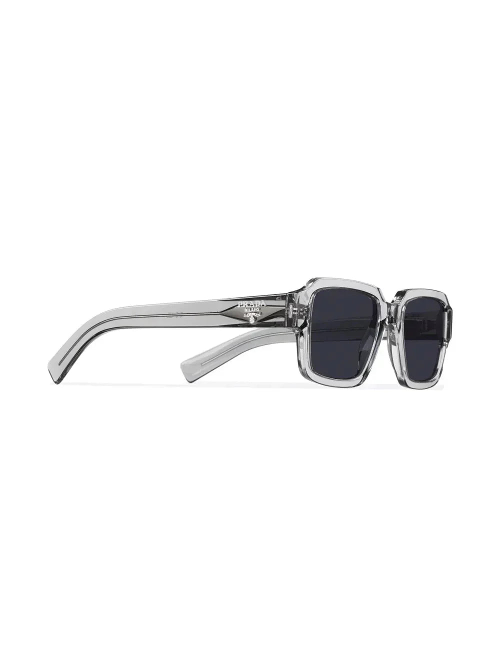 Prada Eyewear lunettes de soleil rectangulaires à logo - kleostreetwear