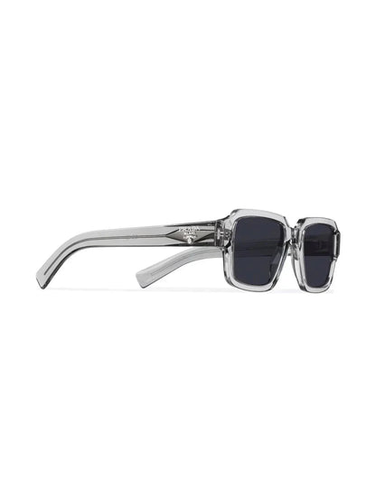 Prada Eyewear lunettes de soleil rectangulaires à logo - kleostreetwear