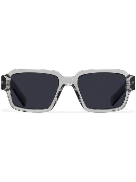 Prada Eyewear lunettes de soleil rectangulaires à logo - kleostreetwear