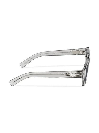 Prada Eyewear lunettes de soleil rectangulaires à logo - kleostreetwear